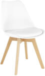 TEMPO KONDELA Szék, fehér/bükk, BALI 2 NEW (228316)