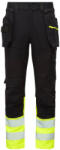 Portwest DX457 DX4 Hi-Vis Class 1 lengőzsebes nadrág sárga-fekete (DX457YBR40)