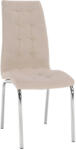 TEMPO KONDELA Étkezőszék, bézs Dulux Velvet szövet/króm, GERDA NEW (285446)