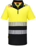Portwest DX435 DX4 Hi-Vis Class 1 cipzáras pólóing sárga-fekete (DX435YBRXXL)