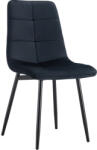 TEMPO KONDELA Étkezőszék, fekete Velvet szövet/fém, DAMIA TYP 1 (391830)