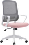 TEMPO KONDELA Irodai szék, rózsaszín/szürke/fehér, SALOMO TYP 1 (400722)