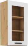 TEMPO KONDELA Felső szekrény, fehér/artisan tölgy, LULA 40 GS-90 1F (362752)