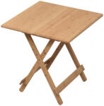 TEMPO KONDELA Asztal, natúr bambusz, 58x58 cm, DENICE (265846)