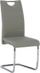 TEMPO KONDELA Étkezőszék, világosszürke/világos varrás, ABIRA NEW (182219)