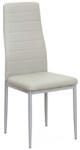TEMPO KONDELA Szék, világosszürke műbőr/szürke fém, COLETA NOVA (182181)