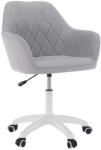 TEMPO KONDELA Irodai szék, szürke szövet/fehér, SANTY (301730)