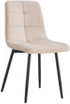 TEMPO KONDELA Étkezőszék, bézs Velvet szövet/fém, DAMIA TYP 1 (371127)