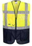 Portwest C476 Warsaw Hi-Vis vezetői mellény sárga-tengerészkék (C476YNRM)