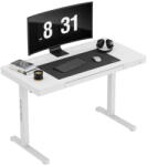 Mark Adler Állítható magassággal, íróasztal fiók a pultban, memória funkcióval, USB portokkal, 120 x 60 cm, fehér (Biurko-Leader-82-White)