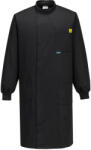 Portwest AS15 Howie antisztatikus ESD kabát fekete (AS15BKRM)