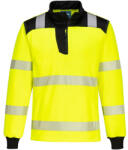 Portwest PW326 PW3 Hi-Vis cipzáras póló sárga-fekete (PW326YBRS)