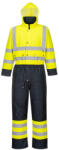 Portwest S485 Hi-Vis Contrast vízálló bélelt overál sárga-tengerészkék (S485YNRM)