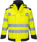 Portwest MV70 Modaflame Hi-Vis arc lángálló multi-norm kabát sárga-tengerészkék (MV70YNRL)