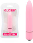 Glossy - vékony vibrátor mély rózsaszínben