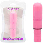 Glossy - prémium zsebvibrátor, mély rózsaszín