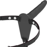  Fétis alázatos heveder - fekete szilikon, 15 cm