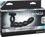 Pipedream - Fantasy C-Ringz Posable Partner Double Penetrator Black