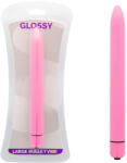 Glossy - karcsú vibrátor mély rózsaszínben