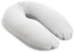 Doomoo - Perna mare pentru gravide si bebelusi 3 in 1, bumbac organic Buddy Light Grey (BB-B01)