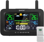 MalTec időjárás állomás színes kijelzővel, fekete