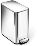 simplehuman pedálos keskeny szemetes 5 L téglalap alakú fényes rozsdamentes acél CW2123 (SHCW2123)