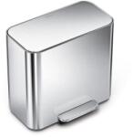 simplehuman pedálos szelektív szemetes DUAL MINI 15 L rozsdamentes acél CW2120 (SHCW2120)