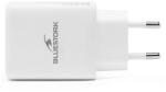 Bluestork Hálózati töltő - PW-65-CCA/0C (2xUSB-C, USB-A, 65W, fehér) (PW-65-CCA/0C)