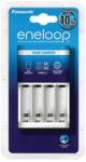 Panasonic ENELOOP akkutöltő (240V, időzítő, 4xAA/AAA elem kompatibilis) FEHÉR BQ-CC51E (BQ-CC51E)