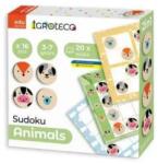 IGROTECO Joc logic Sudoku din lemn - 16 piese, animale