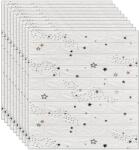 NEXTLY 30 x 3D NEXTLY öntapadós tapéta készlet, falra vagy mennyezetre, vízálló, állítható, erős ragasztó, könnyen felszerelhető, lefedett terület: 15, 9 nm, 70x77 cm, csillag minta, kód 52 (S30TAPET-52MARE)