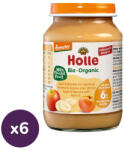 Holle Bio (Demeter) Alma, banán sárgabarack üveges bébiétel (6x190 g)