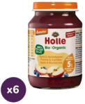 Holle bio bébiétel alma-feketeáfonya (6x190 g)