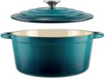 Perfect Home Zománcozott öntöttvas lábas 28, 5 cm, 6L türkizkék 16638 (16638) - konyhatizezercikk