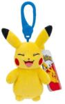 Jazwares Pokémon kulcstartós plüssfigura - Pikachu 8 cm (nevető), PKW3654