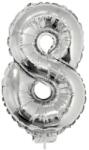 Funny Fashion Számos lufi - 8, ezüst, 42 cm Ajánlott 6-99 éves korig unisex (66252)
