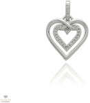 Újvilág Kollekció Ezüst szív medál - 09139-63