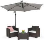 Garden Point Градински чадър Naples ∅3m Garden Point сив (GAP312)