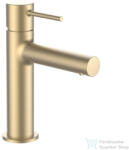 Laufen TWINPLUS SLIM egykaros mosdó csaptelep 110 mm-es kifolyócső, húzórudas lefolyószelep nélkül, PVD matt halvány arany HF505402462000 (HF505402462000)