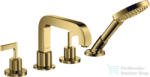Hansgrohe AXOR CITTERIO 4 üléses, épített peremre szerelhető kádtöltő csaptelep alaptest nélkül, polírozott arany hatású 39454990 (39454990)