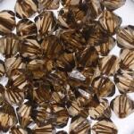  Kristályok Műanyag Kerek Sötét Bézs 14MM 8DB