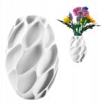 3D Forge Virida Fehér virágváza, Lego Icons Botanicals, szárított kompozíciók (3DF-VIRIDA-WHITE)