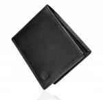 Serasar Serasar, férfi bőr pénztárca Rfid védelemmel, Fekete (Space)