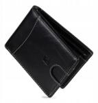 Serasar Serasar, Férfi bőr pénztárca [Clever] Rfid védelemmel, Fekete/Fehér (Clever)