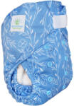 Blümchen Onesize PUL pelenkakülső tépőzáras - Floral blue (9009612020599)