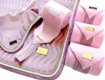 horss equestrian Horss szett Velvet Baby Pink sokoldalú sapka fülvédő csomagolóanyag (201)