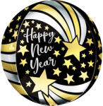 Mezőfi Team Kft Happy New Year, 4d gömb fólia lufi, 45 cm