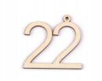  Számjegy "22" Felakasztható Fa 1DB (900147)