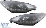 KITT Lightning LED DRL Headlights suitable for Peugeot 206 (1998-2002) Black (HLPE206LED)