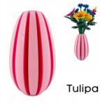 3D Forge Váza Lego Icons Botanical, száraz virágokhoz, rózsaszín, Tulipa (TULIPA_SAKURA)